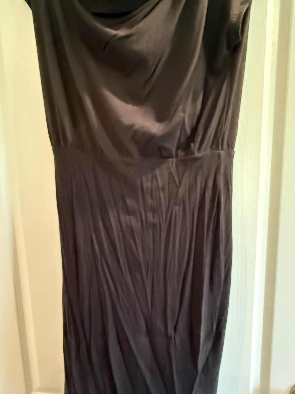 Amazon Women's Black Sleeveless Cowl Neck Maxi Dress